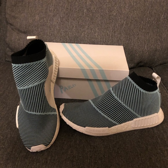adidas gazelle silver green womens Adidas NMD CS1 Parley Primeknit Sneakers main image 1